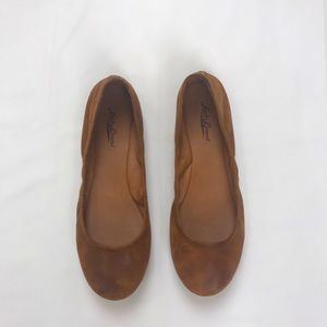Lucky Brand Emmie brown leather flats, women